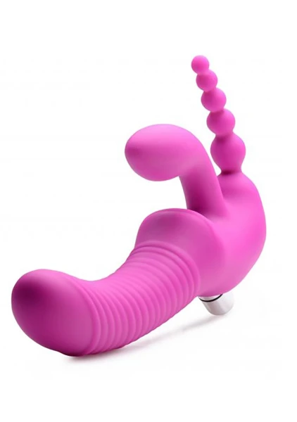 Regal Rider Vibrating Strapless Triple G Dildo — image 7 of 8