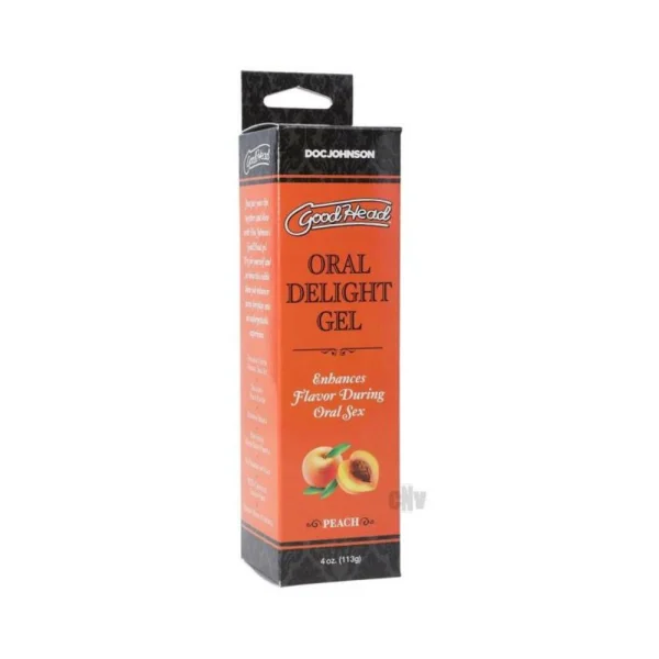Goodhead Oral Delight Gel Peach 4 Oz.