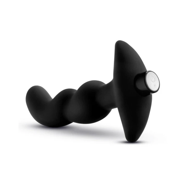 Blush Anal Adventures Platinum Silicone Vibrating Prostate Massager 03 - Black