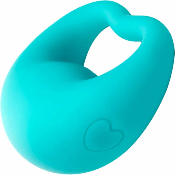 Lovelife Rev Rechargeable Silicone Easy-Grip Finger Vibrator - Turquoise