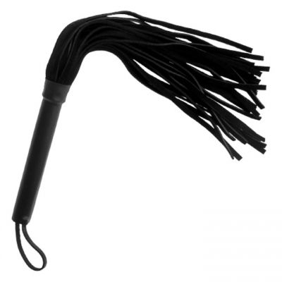 Bondara Black Suede Fantasy Flogger Whip 12 Inch
