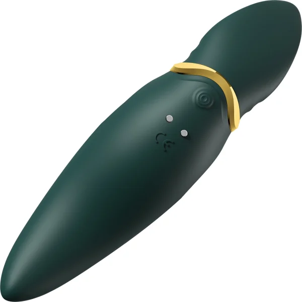 ZALO Hero PulseWave Silicone Clitoral Massager - Jewel Green