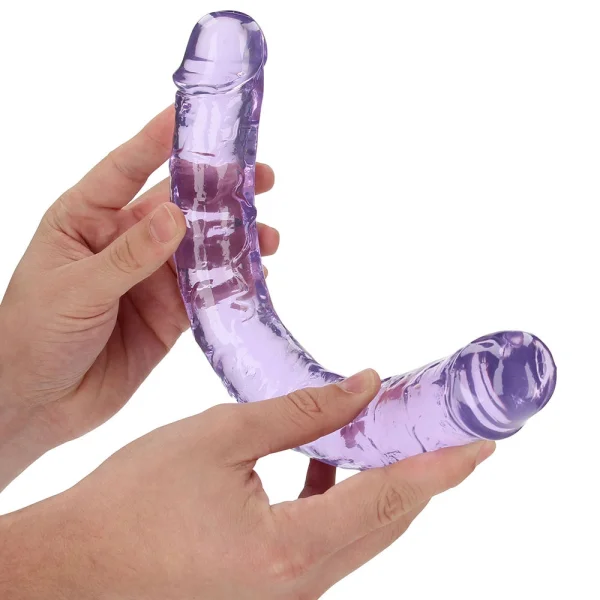 RealRock Crystal Clear Jelly 13 Inch Double Dildo