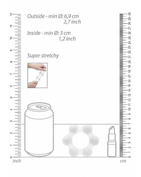 No. 82- Weighted Cock Ring- Transparent