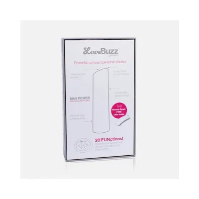 Love buzz Positive Angle Designer G spot Vibrator Black 6 5 Inch