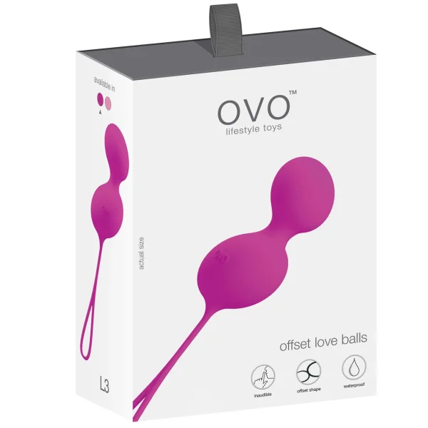 OVO L3 Silicone Love Balls - Fuchsia
