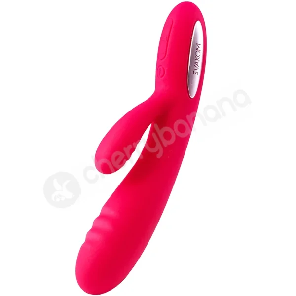 Svakom Adonis Red Heating Waterproof Ribbed Rabbit Vibrator