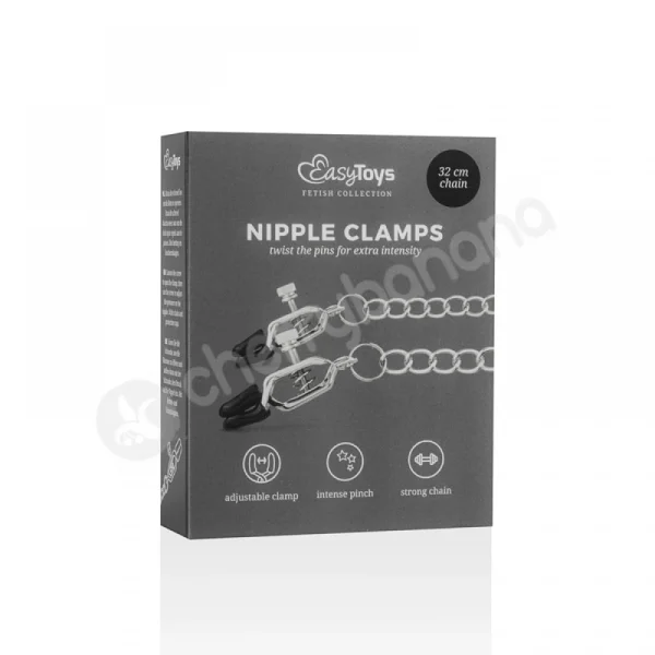 Easytoys Nipple Clamps With Chain