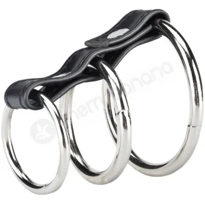 C B Gear 3 Ring Gates Of Hell Metal Cock Rings