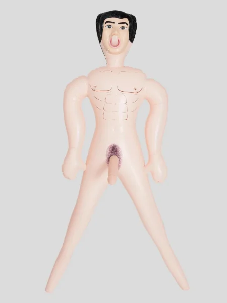 Gladiator Inflatable Male Sex Doll with 7 Inch Realistic Dildo 34.7oz