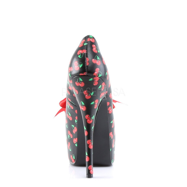 TEEZE-12-6 - 5 3/4" Heel, 1 3/4" Hidden P/F Pump W/ Satin Bow Tie — image 4 of 4