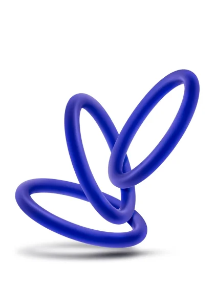 Performance - Vs1 Pure Premium Silicone Cockrings  - Medium - Indigo