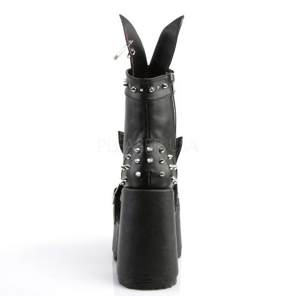 5 inches Chunky Heel, 3 inches Platform, Lace-Up Front Ankle Boot, Side — image 4 of 4