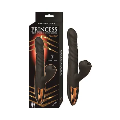 Nass Toys Princess Spin And Thrust Rabbit Vibrator 9 75 Inch Black 9 7 Inch