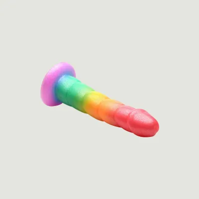 Simply Sweet 6 5 Inch Zigzag Rainbow Dildo