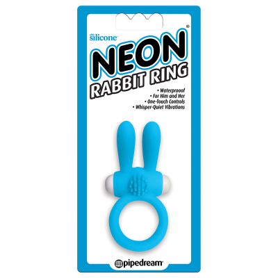 Blue Rabbit Vibrating Cock Ring