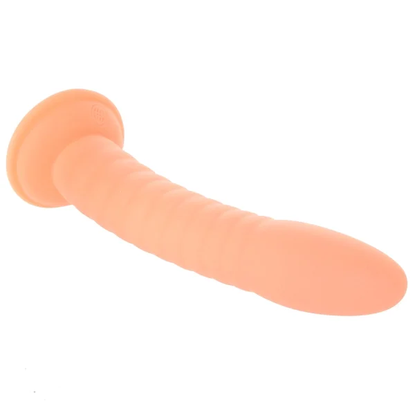 Dillio Platinum Wild Thing Silicone 7" Suction Cup Dildo - Peach
