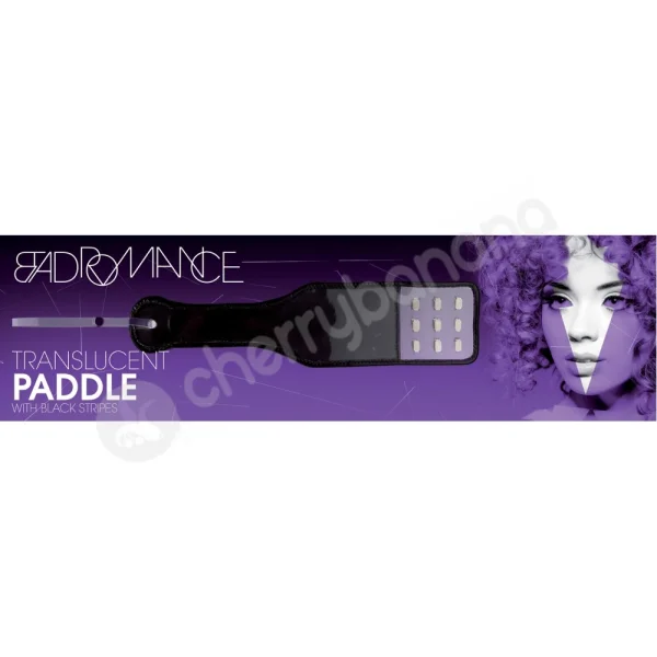 Bad Romance Translucent Paddle With Black Stripes