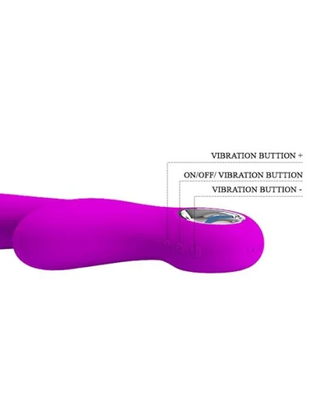 Carol Double Delight Rabbit Vibrator - Pink - 7.4 Inch