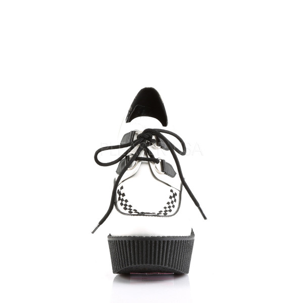 5 1/4 inches Wedge PF Creeper w/Interwoven Apron & Piping Detail — image 2 of 4