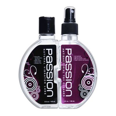 Passion Vibrator Cleaner And Lube Combo 10 Oz 10 Oz