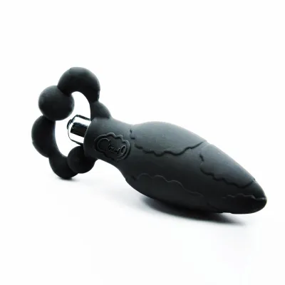 Cloud 9 Silicone Pro Plug Large with Silver Vibe Black