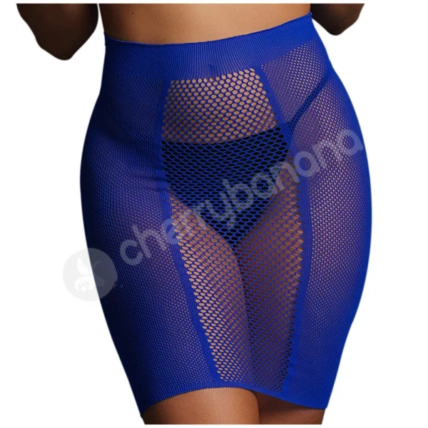 LE DESIR BLISS High-Waist Fishnet Skirt