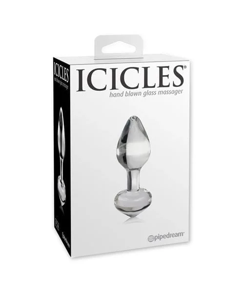 Icicles Glass Butt Plug No 44 - Clear