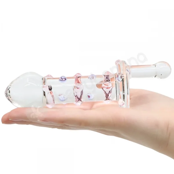 Crystal Pleasures Glass Maximum Sensation Butt Plug