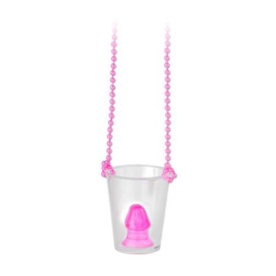 Pecker Shot Glass Necklace Pink