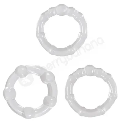 Renegade Intensity Clear Cock Rings 3 Pack