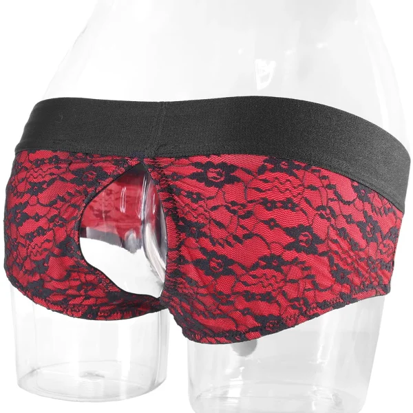 Scandal Crotchless Pegging Panty Set