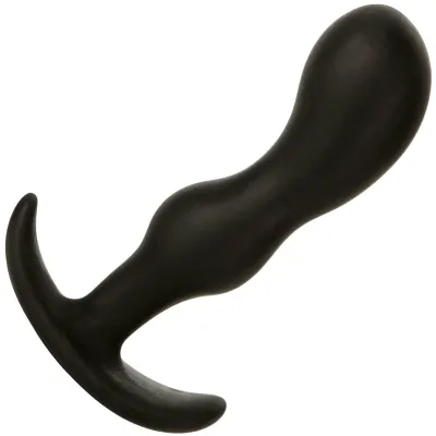 Mood Naughty 2 Medium Silicone Butt Plug by Doc Johnson Black