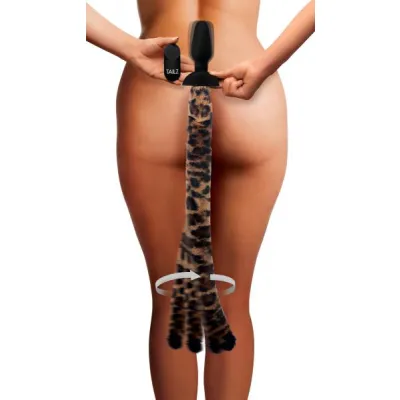 Waggerz Wagging Leopard Tail Anal Plug And Ears Set