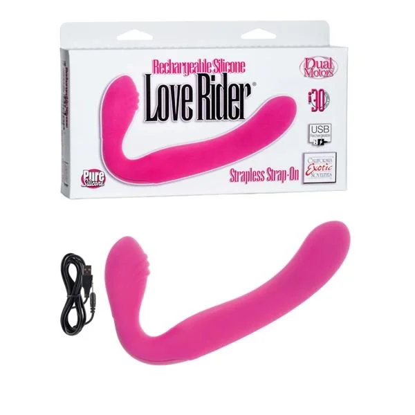 Love Rider Rechargeable Strapless Strap On Pink — image 5 of 6
