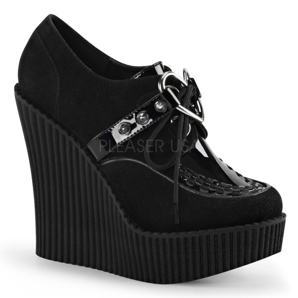 5 1/4 inches Wedge PF Creeper w/Heart O-Ring & Studded Straps
