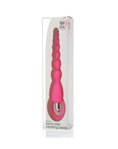Adam & Eves Booty Blizz Vibrating Beads - Pink - 7.8 Inch