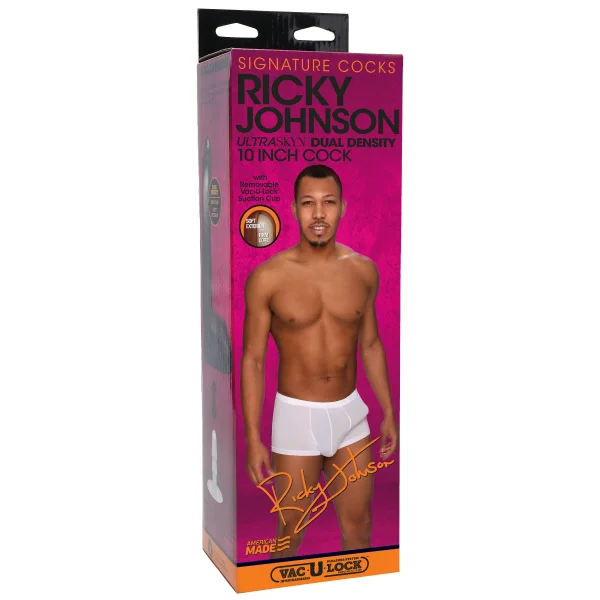 Signature Cocks - Ricky Johnson  8 Inch Ultraskyn  Cock With Removable Vac-U-Lock Suction Cup