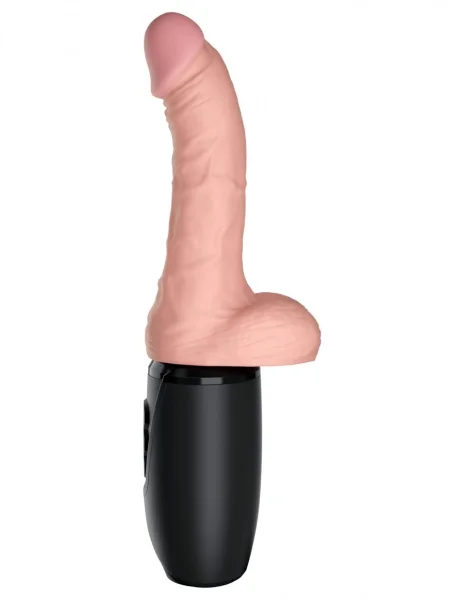 King Cock Plus 6.5" Thrusting Cock with Balls - Flesh — image 6 of 8