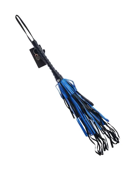 Bound X Calfskin Fountain Flogger - Blue/black