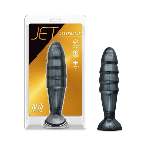 Jet Destructor Carbon Metallic Black Butt Plug — image 8 of 8