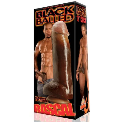 Rascal Black Balled Dildo 12 Inch