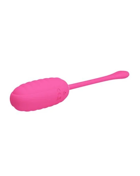 Kirk Liquid Silicone Remote Egg Vibrator - 7.7 Inch - Hot Pink - 7.7 Inch