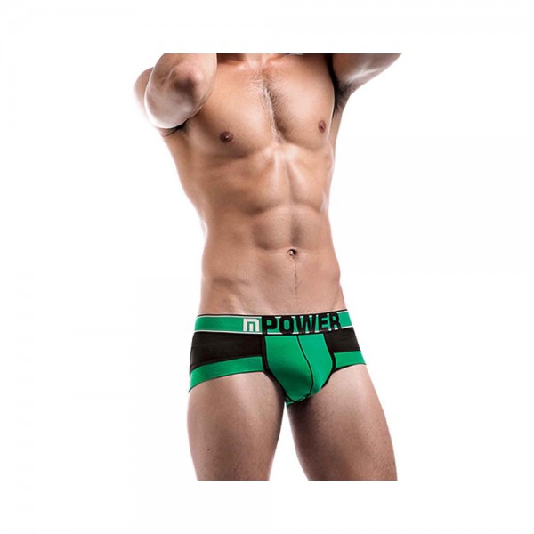 Male Power Futbol Attacker Mini Short Black Lrg