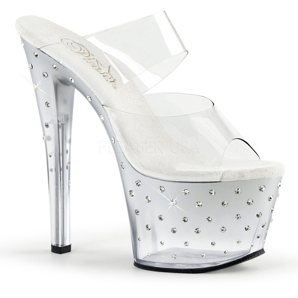 7 inches Heel, 2 3/4 inches RS Studded PF Ankle Strap Sandal — image 5 of 20