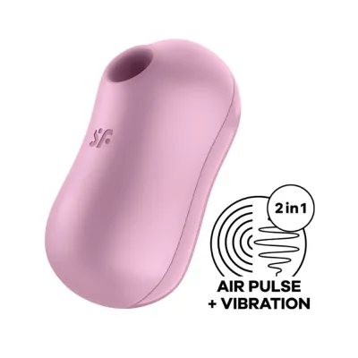 Satisfyer Cotton Candy Air Pulse Stimulator Plus Vibrator Lilac
