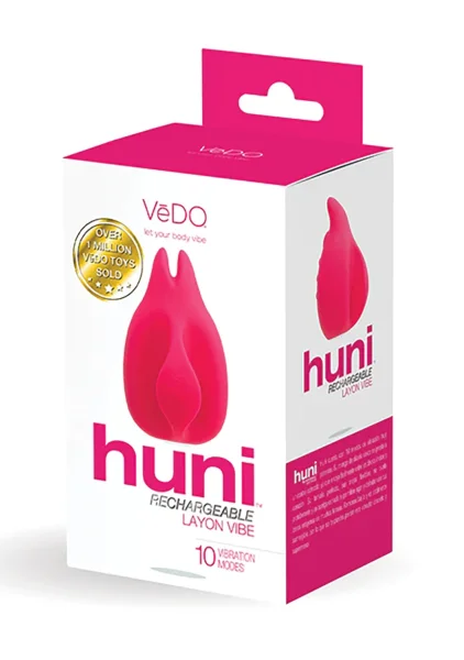 Huni Rechargeable Waterproof Silicone Lay-On Clitoral Vibrator by VeDO - Tease Me Turquoise