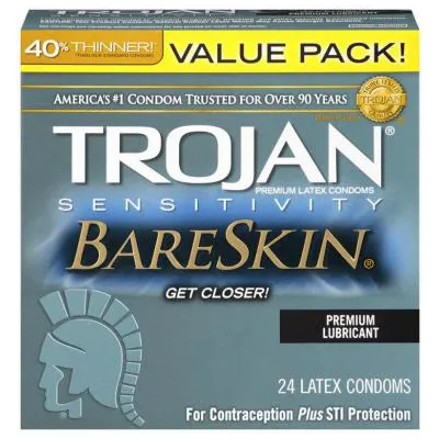 Trojan Sensitivity Bareskin Lubricated