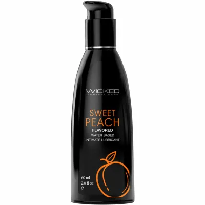 Wicked Aqua Sweet Peach Water Based Personal Lubricant 2 fl oz