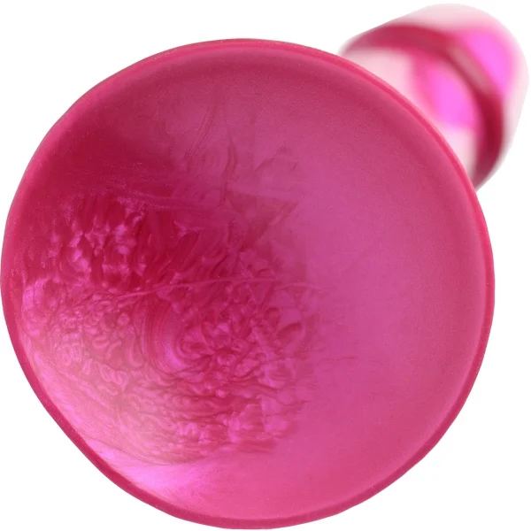 Strap U G-Tastic Silicone 7" G-Spot Dildo With Suction Cup Base - Metallic Pink